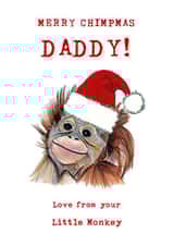 merry chimp Christmas Card 12510 created by Panda and the Prince