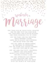 Heartfelt Marriage Poem Wedding Card / Engagement Card - Wishes For A Marriage created by Joanna Miller