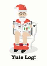 yule log Christmas Card 11992 created by Studio Boketto