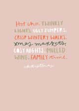 Contemporary cosy nights Christmas Card 31207 created by Sioux Alice