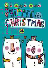bear cute Christmas Card 14935 created by Alice Palace