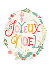 Joyeux Noel Christmas Card 11999 created by Gill Eggleston