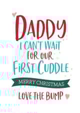 daddy bump Christmas Card 14429 created by Beehive Design