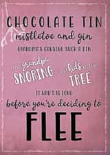 chaos chocolate Christmas Card 37664 created by The Paper Scientist