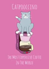 cat coffee Love & Friendship Card 15919 created by Smug Toad