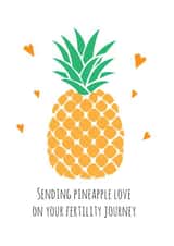 Sending love on your IVF fertility journey created by @Laura Lonsdale Designs