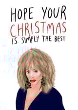 Tina Turner Simply The Best Christmas Card created by Studio Yelle