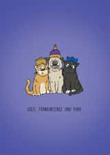 Gold, Frankincense and Purr Card created by Kat Willott