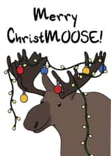 Moose funny Christmas Card 14079 created by OhJaye