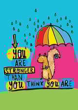 friend stronger Thinking of you Card 14938 created by Alice Palace