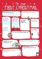 Baby's First Christmas Fill In Question Card created by Bow & Bell