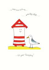 Beach Seaside Birthday Card 15935 created by Emma Cairn Art
