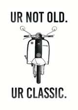 Scooter Lambretta Birthday Card 15548 created by OOYABOD