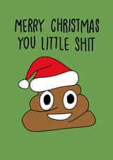 shit emoji Christmas Card 22447 created by Andrea Lauren