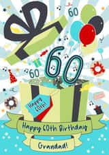 Happy 60th Birthday Grandad Birthday Present Card created by Little Silverleaf