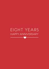eight year Anniversary Card 8819 created by Miss Shelly Designs