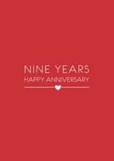 nine year Anniversary Card 8820 created by Miss Shelly Designs
