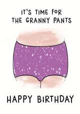 granny pants Birthday Card 16004 created by Mumble