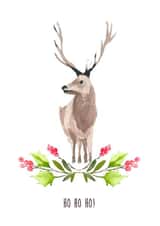 arty reindeer Christmas Card 24696 created by Silvia Betancourt