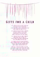The gift of a child created by Joanna Miller