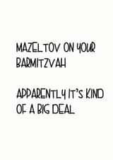 bar mitzvah barmitzvah Faith Card 5154 created by Little Lisa Designs