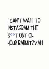 instagram barmitzvah Faith Card 5156 created by Little Lisa Designs