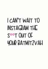 instagram batmitzvah Faith Card 5157 created by Little Lisa Designs