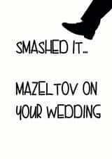 Mazeltov - Jewish wedding card created by Little Lisa Designs