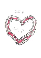 bacon adult Valentines Day Card 40344 created by Sally-Anne Hickman