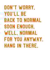 Funny Get Well Card - Hang In There created by SixElevenCreations