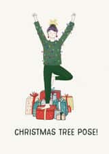 Christmas Yoga tree post created by Tiny Steps