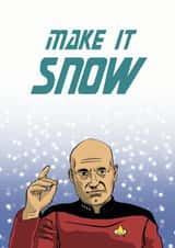 star trek picard Christmas Card 14556 created by Blair