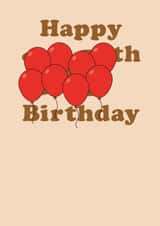 Hidden age balloons birthday card created by Nifty Cards