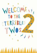 Terrible Twos 2 Birthday Card 16083 created by Dotty Black