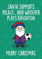Crystal Palace Football Fan Christmas Card created by Thirty Mussels