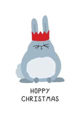 Rabbit Bunny Christmas Card 37262 created by CoolSource Cards