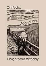 Oh fuck - Scream! - forgotten birthday created by @2Fs Design