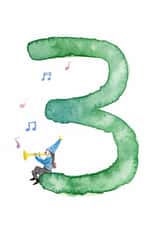 3 watercolour Birthday Card 5010 created by Heidi Burton