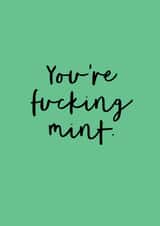 fucking mint Valentines Day Card 39500 created by The Sweary Card Co