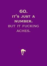 aches fucking Birthday Card 8796 created by Rusty Pencil