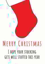 Adult Cheeky Christmas Card 40357 created by Total Bad Cards