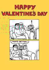 Funny Valentine's Day Card - Dog Comic - That's Better created by Off The Leash Cartoons by Rupert Fawcett