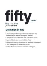 fifty noun Birthday Card 5710 created by Redrakoon