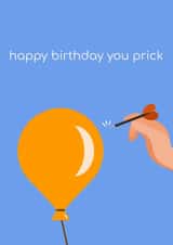 prick balloon Birthday Card 16206 created by Beau Mackenzie