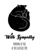 Cat Loss Sympathy Card created by Adam Regester