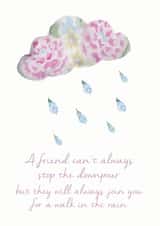downpour stop Sympathy Card 16210 created by Yellowstone Art Boutique
