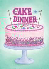 cake dinner Birthday Card 16232 created by Jennifer Hines