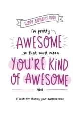 awsome must mean Birthday Card 16213 created by Inky in the Wild