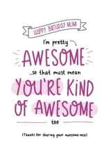 awesome must mean Birthday Card 16214 created by Inky in the Wild