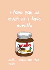 nutella chocolate Anniversary Card 40119 created by CardinallyEmma